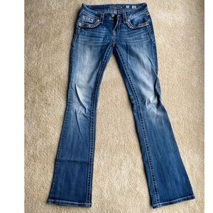 Miss Me jeans size 26 w/embellishments